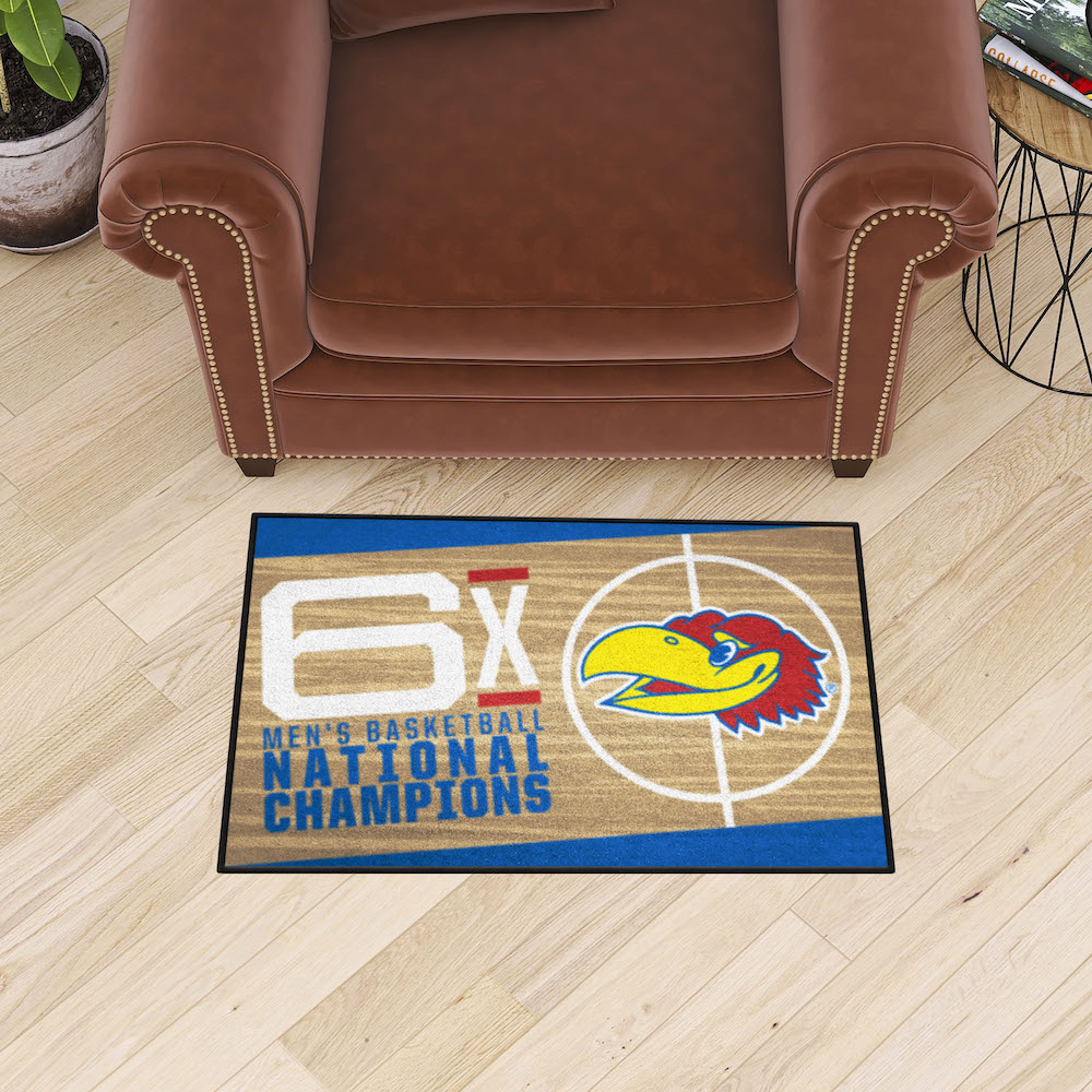 Kansas Jayhawks 20 x 30 DYNASTY Starter Floor Mat