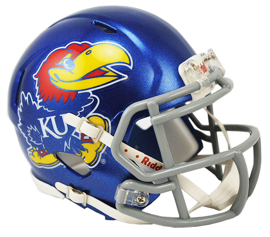 Kansas Jayhawks NCAA Mini SPEED Helmet by Riddell