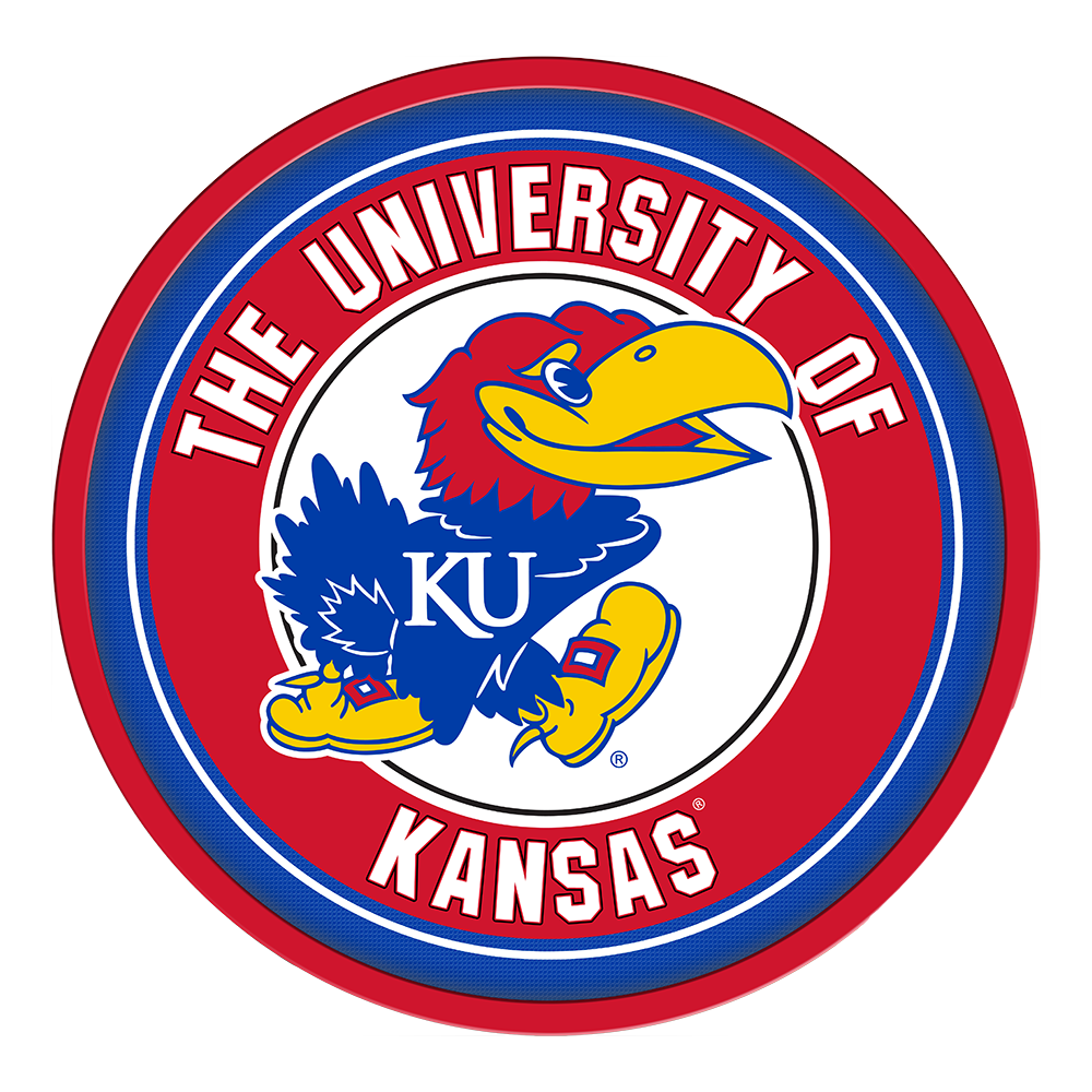 Kansas Jayhawks Modern Disc Wall Sign