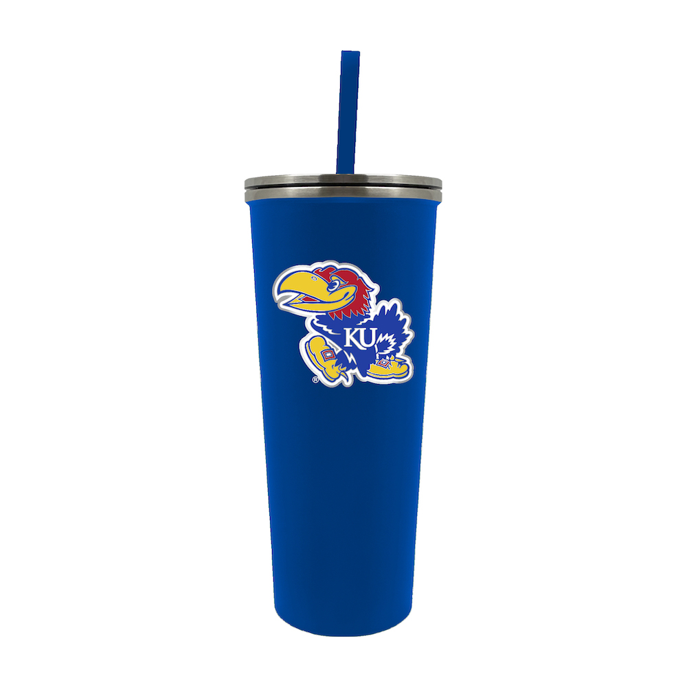 Kansas Jayhawks 24 oz Team Color Skinny Tumbler