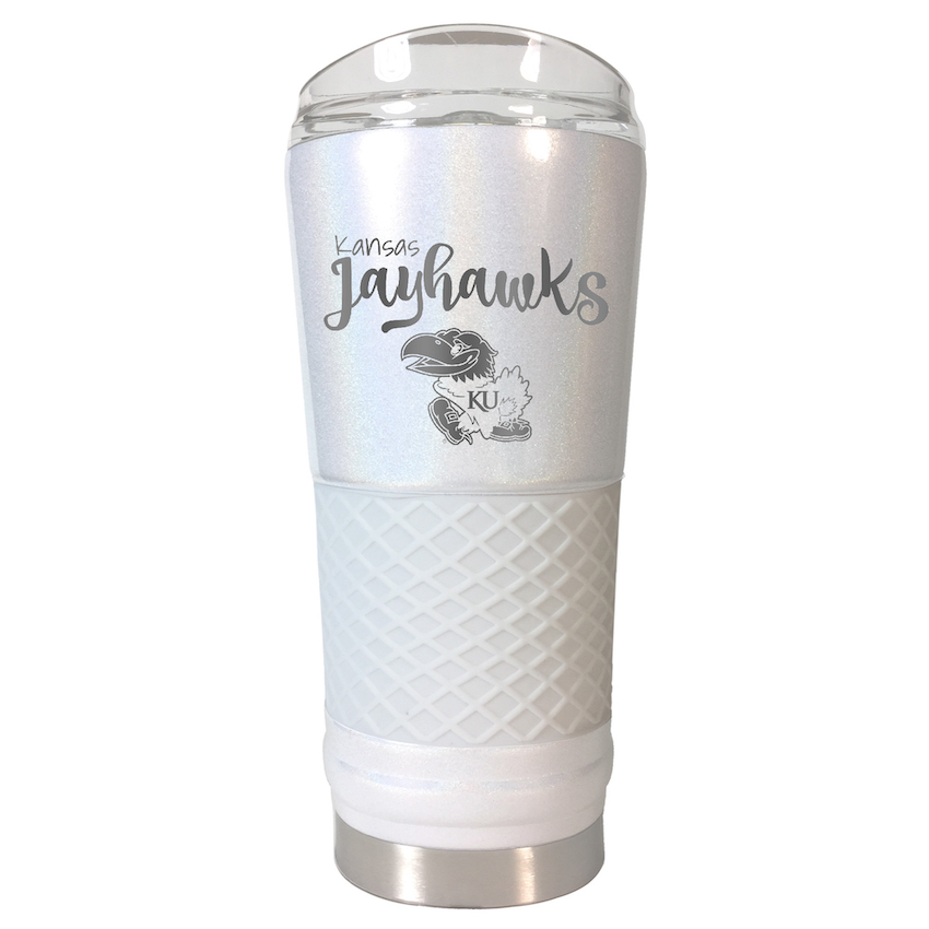 Kansas Jayhawks 24 oz OPAL Draft Travel Tumbler