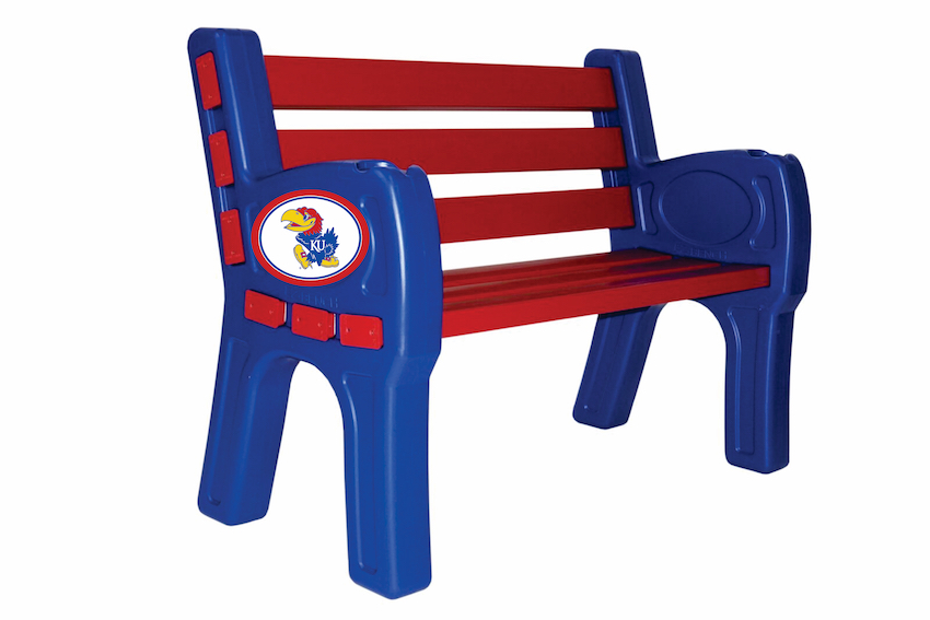 Kansas Jayhawks Park Bench