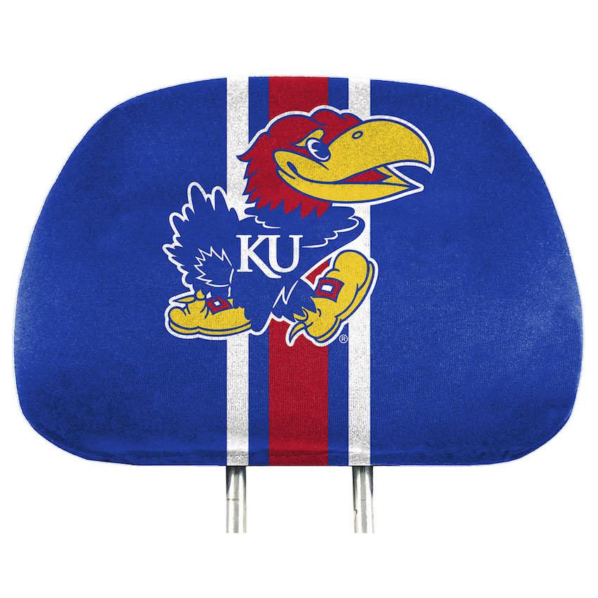 Kansas Jayhawks Printed Head Rest Covers