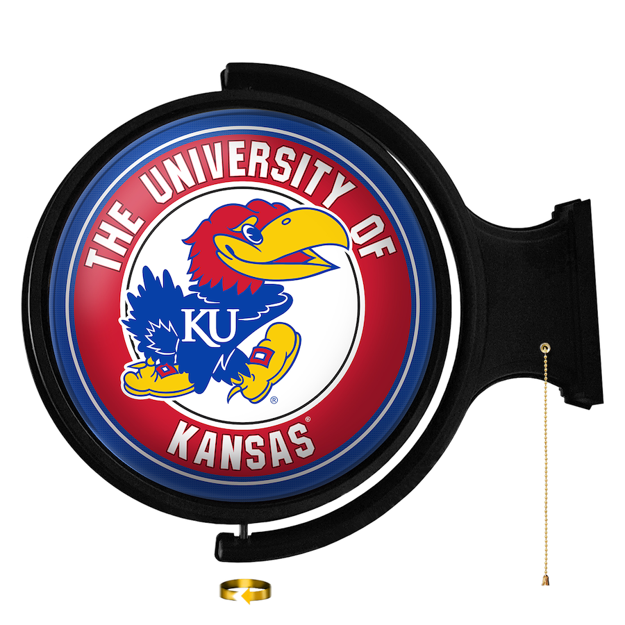 Kansas Jayhawks LED Rotating Wall Sign