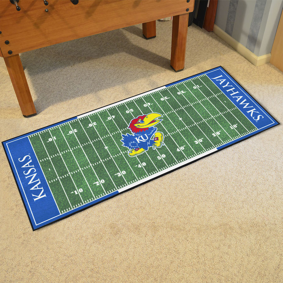 Kansas Jayhawks 30 x 72 Football Field Carpet Runner