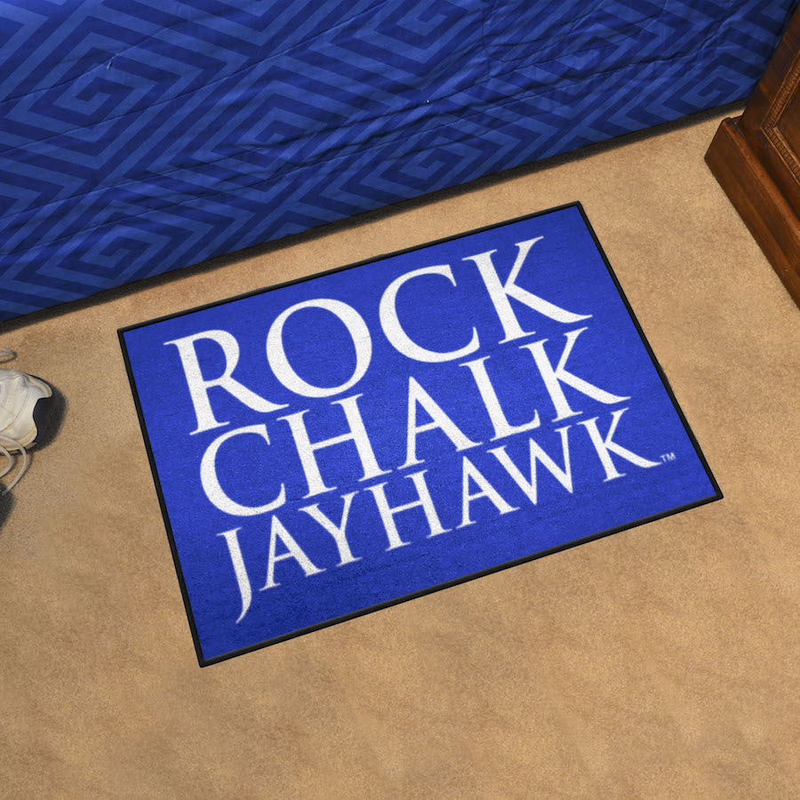 Kansas Jayhawks SLOGAN 20 x 30 Starter Floor Mat