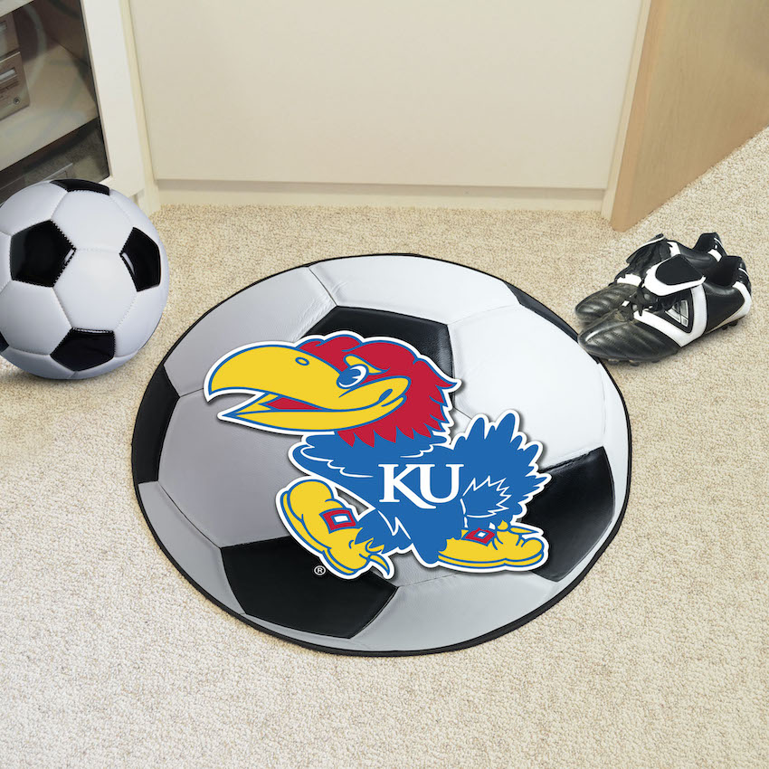 Kansas Jayhawks SOCCER BALL Mat