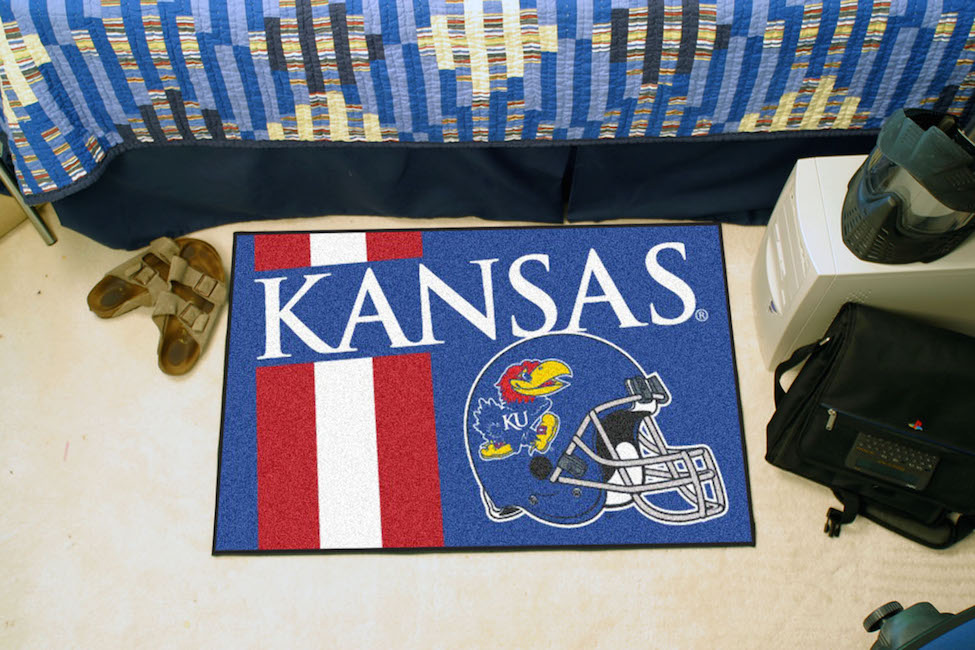 Kansas Jayhawks 20 x 30 Uniform STARTER Floor Mat