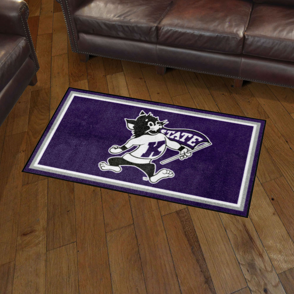 Kansas State Wildcats 3x5 Area Rug - 2nd Logo