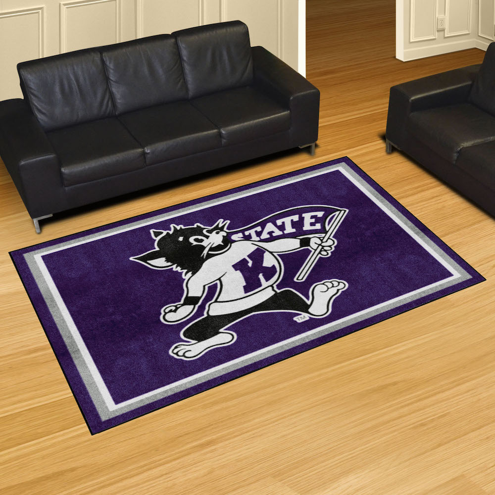 Kansas State Wildcats 5x8 Area Rug - 2nd Logo