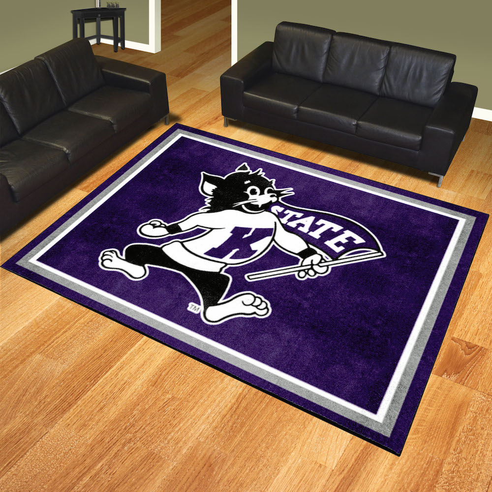 Kansas State Wildcats Ultra Plush 8x10 Area Rug - 2nd Logo