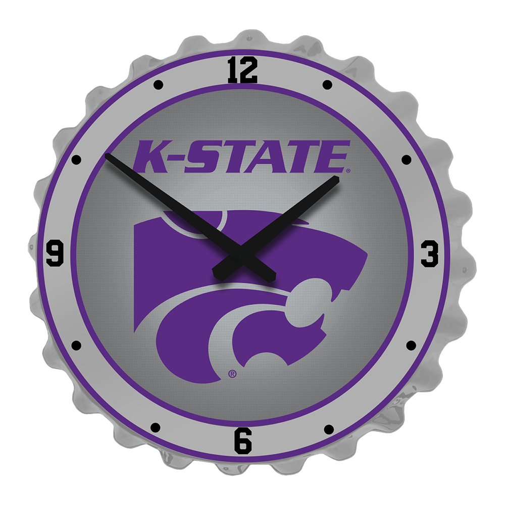 Kansas State Wildcats K-STATE Bottle Cap Wall Clock