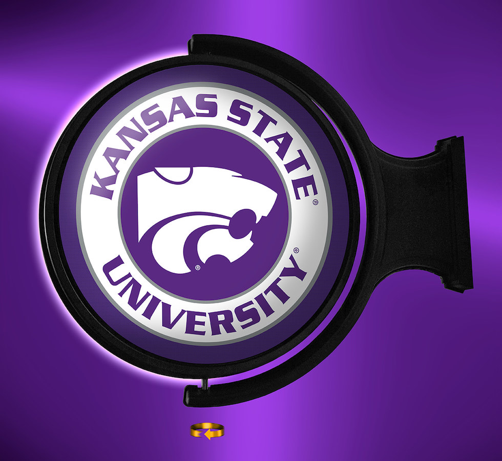 Kansas State Wildcats LED Rotating Wall Sign