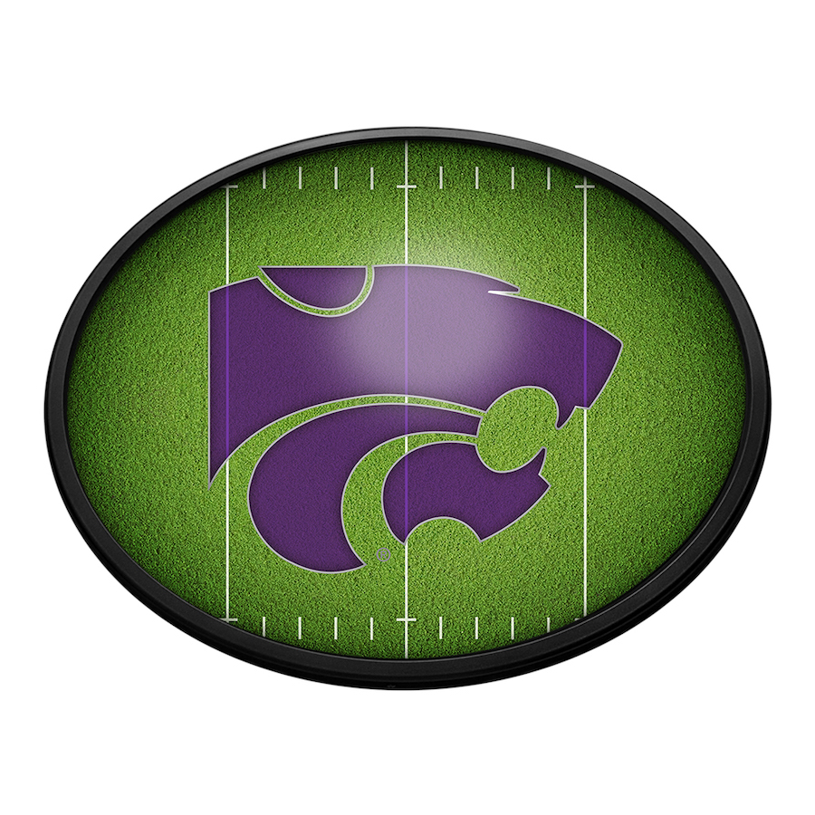 Kansas State Wildcats ON THE 50 Slimline LED Wall Sign ~ OVAL