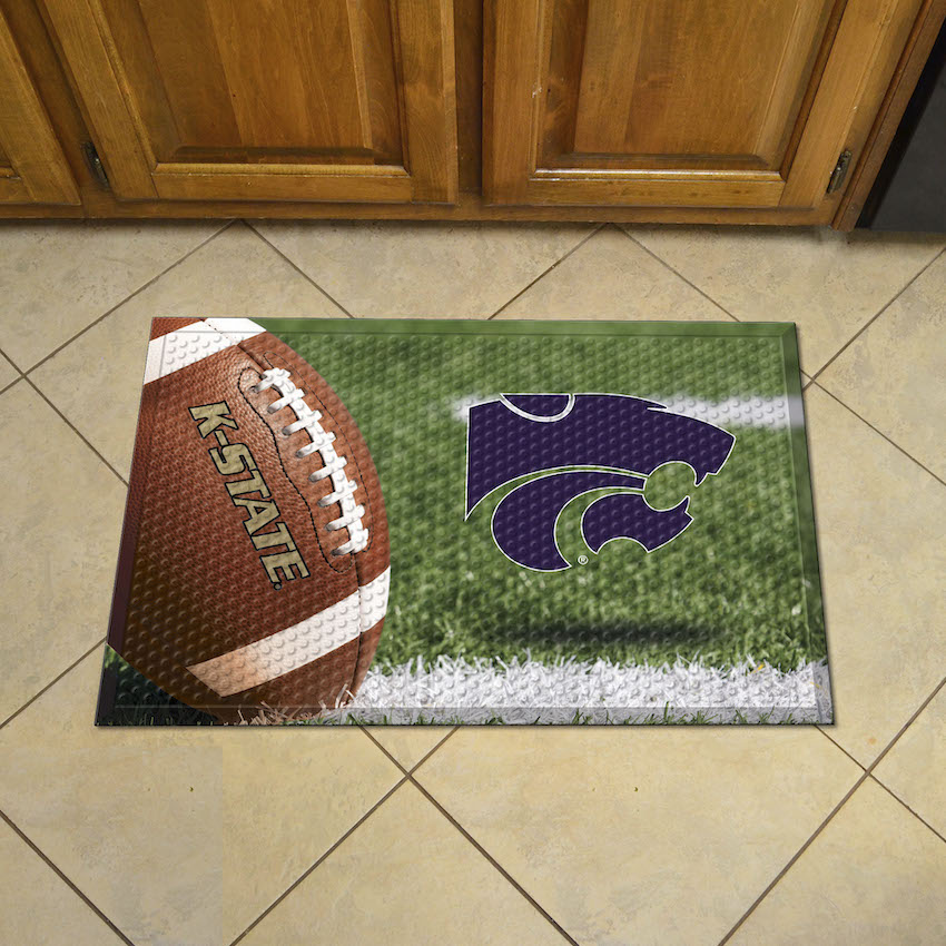 Kansas State Wildcats Ball Style SCRAPER Door Mat