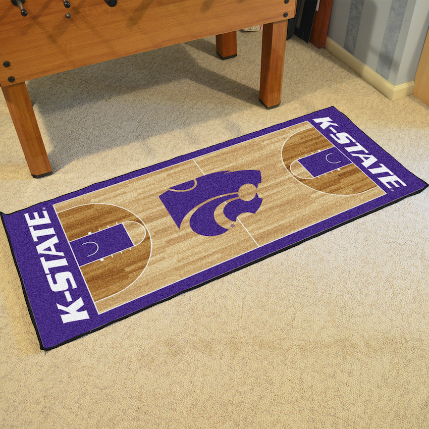 Kansas State Wildcats 30 x 72 Basketball Court Carpet Runner