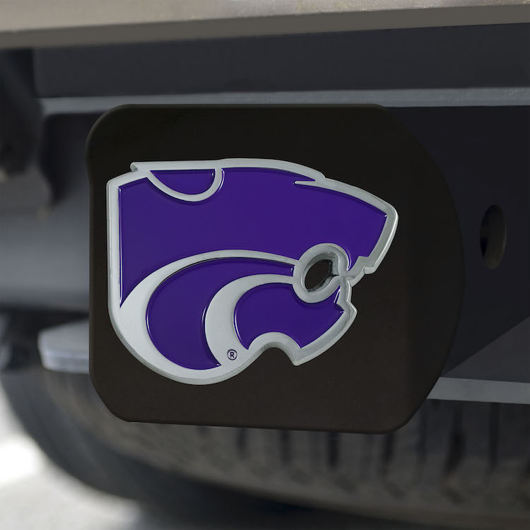 Kansas State Wildcats Black and Color Trailer Hitch Cover