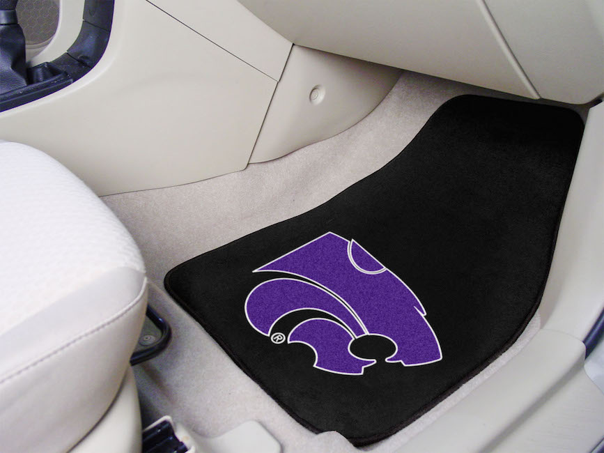 Kansas State Wildcats Car Floor Mats 18 x 27 Carpeted-Pair