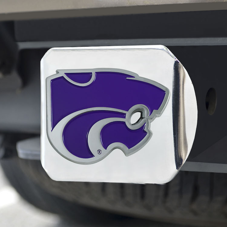 Kansas State Wildcats Color Chrome Trailer Hitch Cover