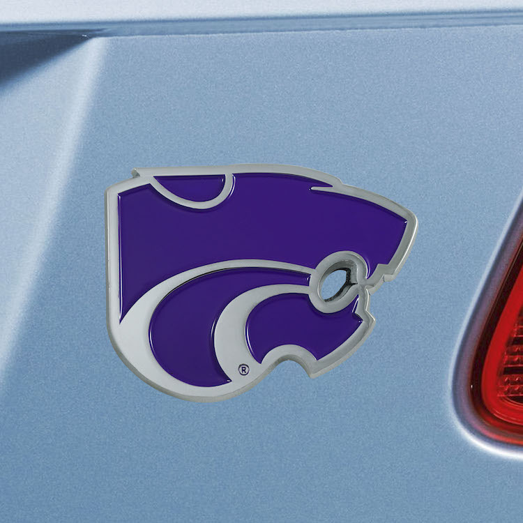 Kansas State Wildcats Color Metal Auto Emblem