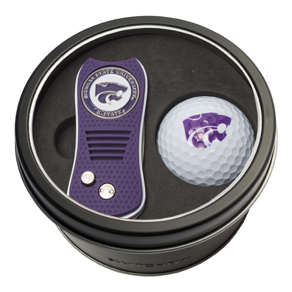 Kansas State Wildcats Switchblade Divot Tool and Golf Ball Gift Pack