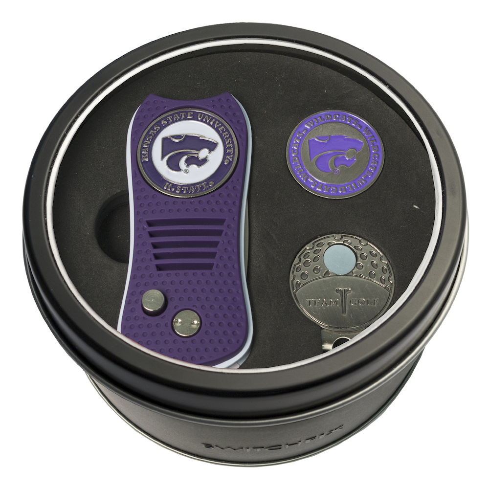 Kansas State Wildcats Switchblade Divot Tool Cap Clip and Ball Marker Gift Pack