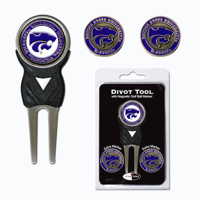 Kansas State Wildcats 3 Marker Signature Divot Tool Pack