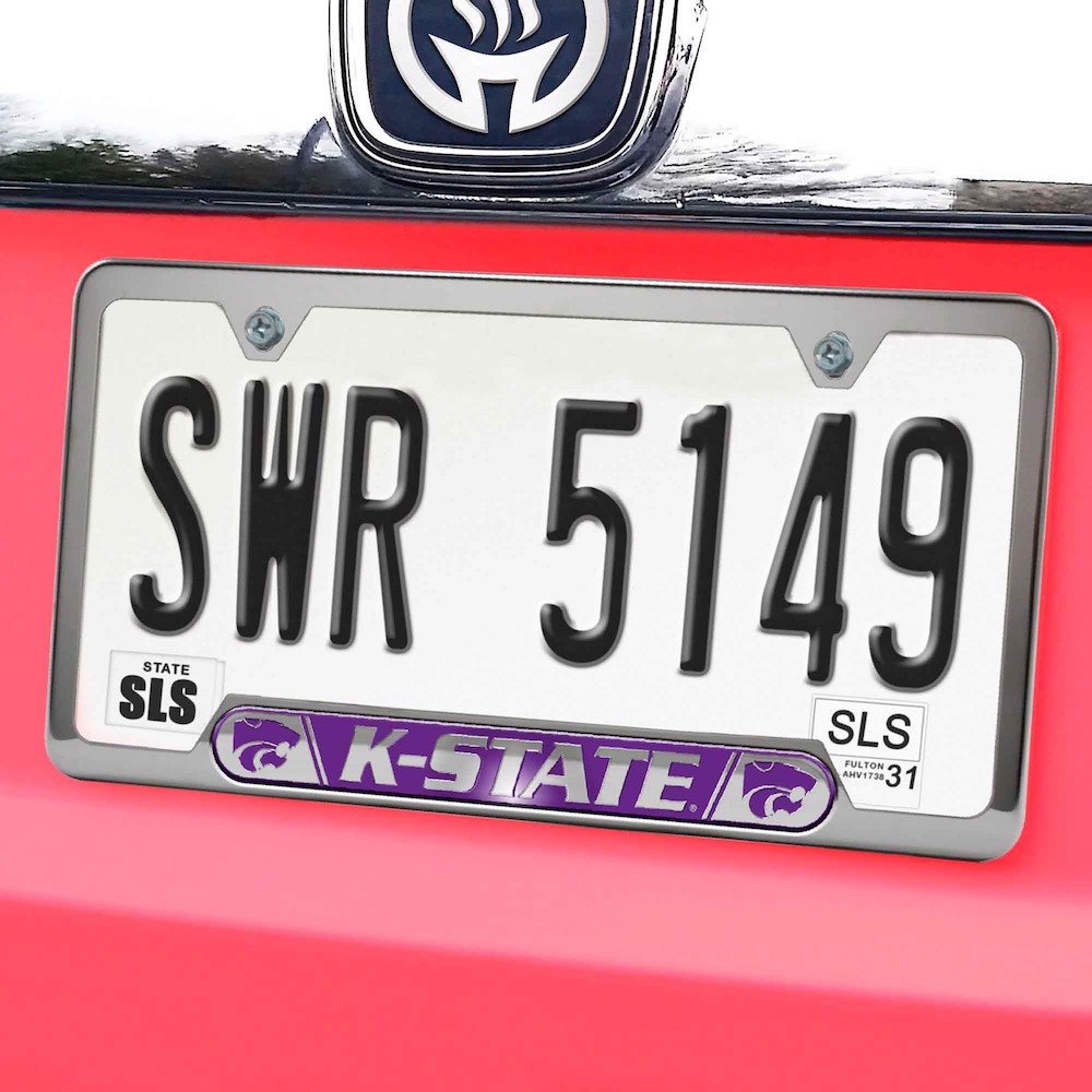 Kansas State Wildcats Embossed License Plate Frame