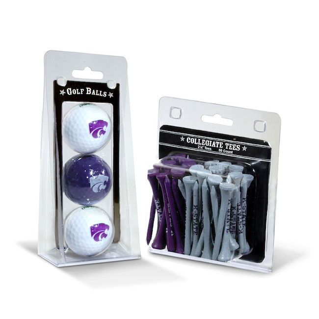 Kansas State Wildcats 3 Ball Pack and 50 Tee Pack