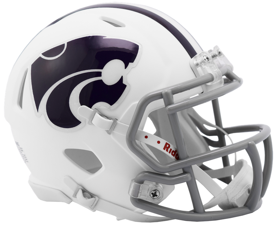 Kansas State Wildcats NCAA Mini SPEED Helmet by Riddell - WHITE