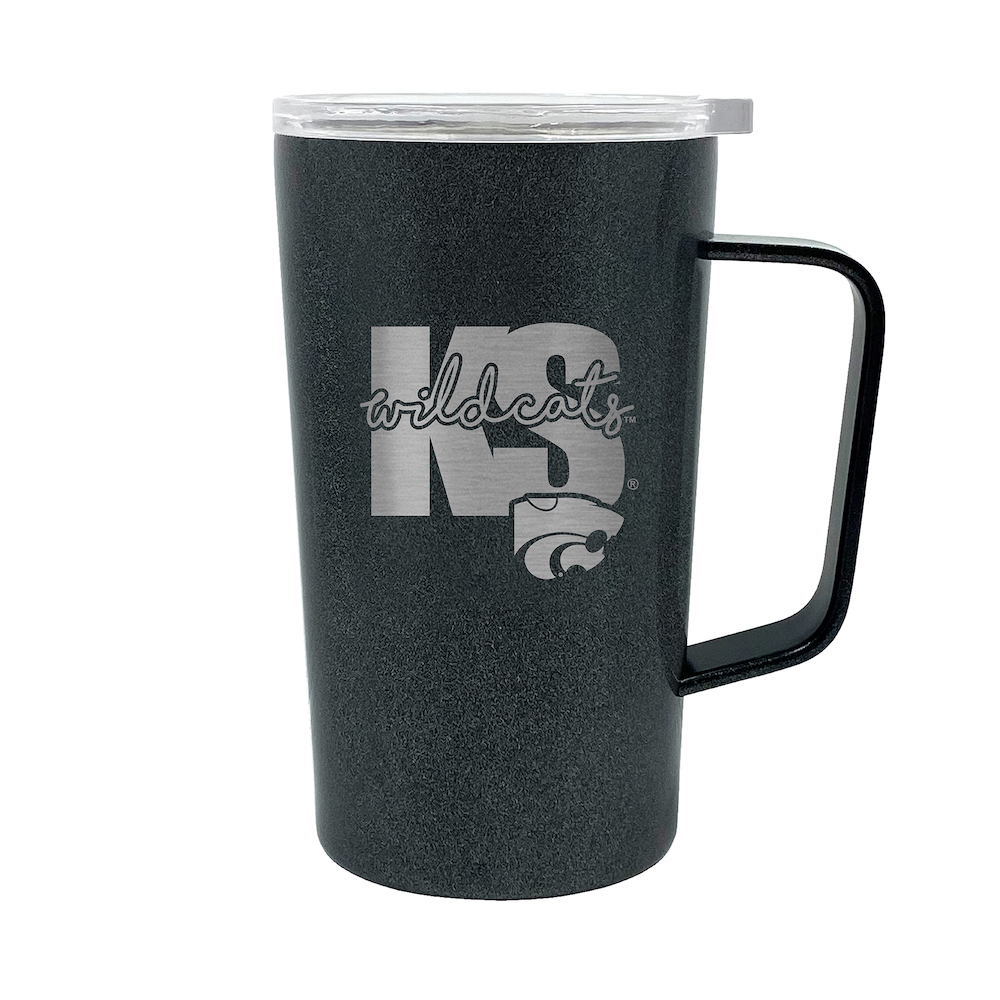 Kansas State Wildcats 18 oz HUSTLE Travel Mug - ONYX