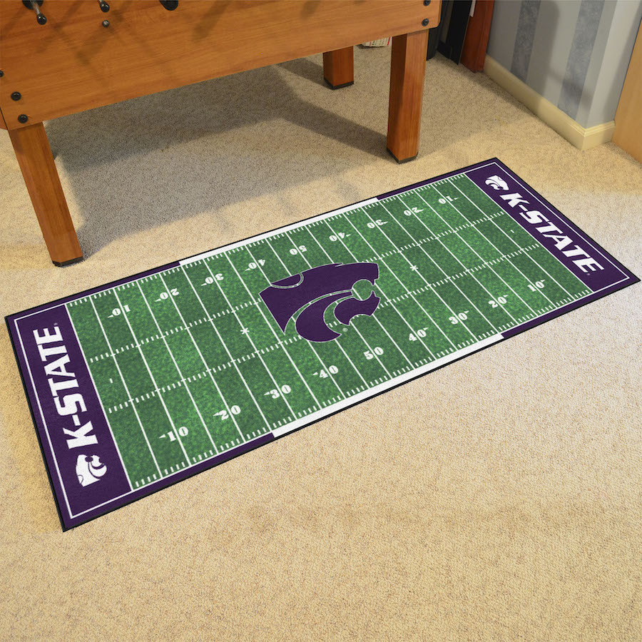 Kansas State Wildcats 30 x 72 Football Field Carpet Runner