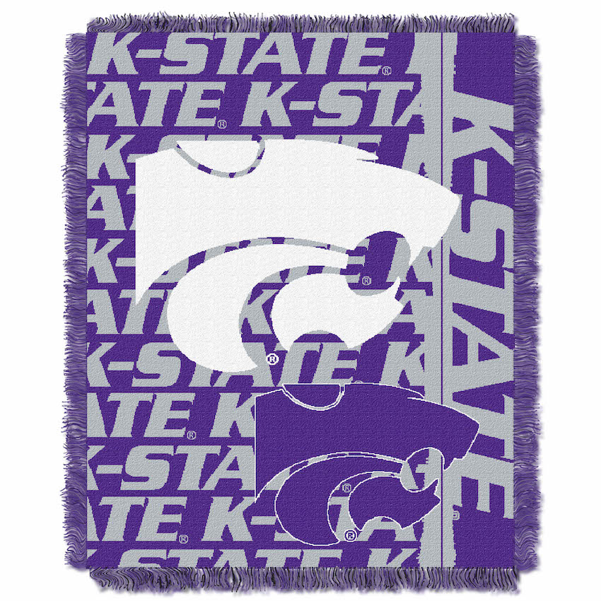 Kansas State Wildcats Double Play Tapestry Blanket 48 x 60