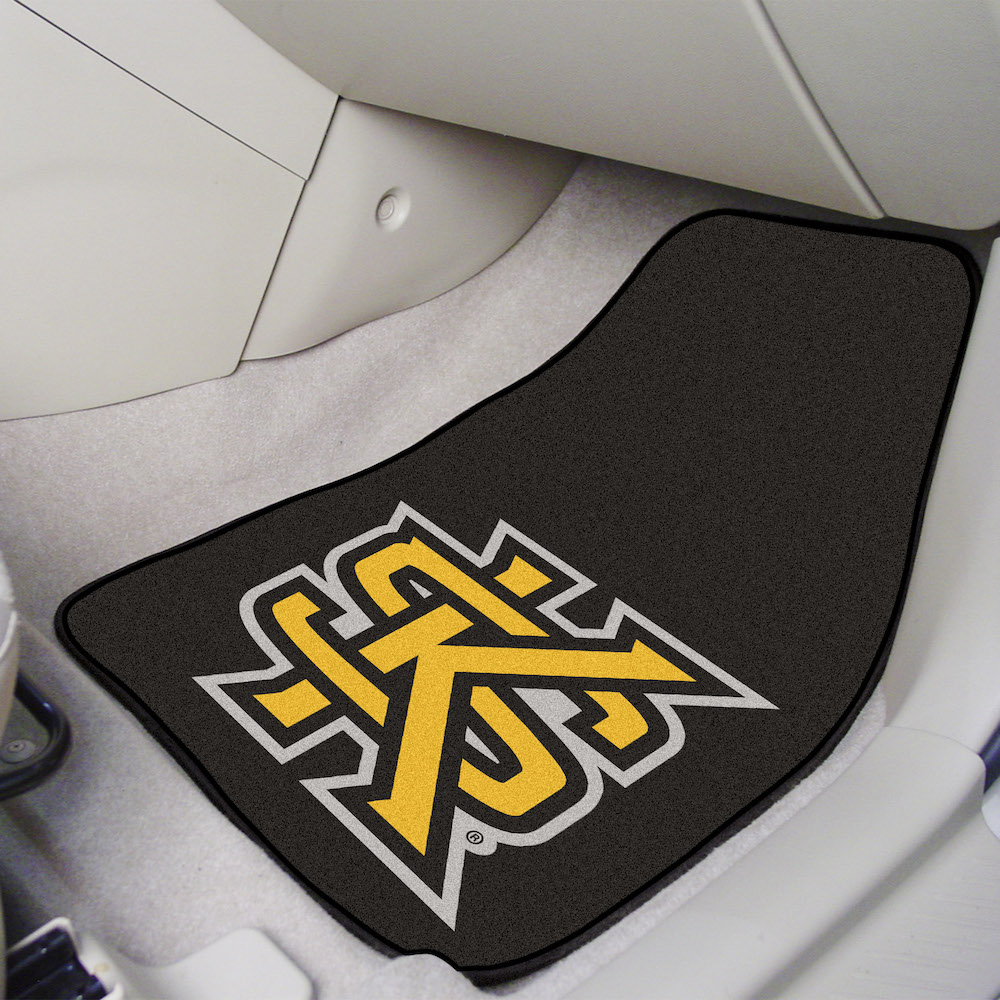 Kennesaw State Owls Car Floor Mats 18 x 27 Carpeted-Pair