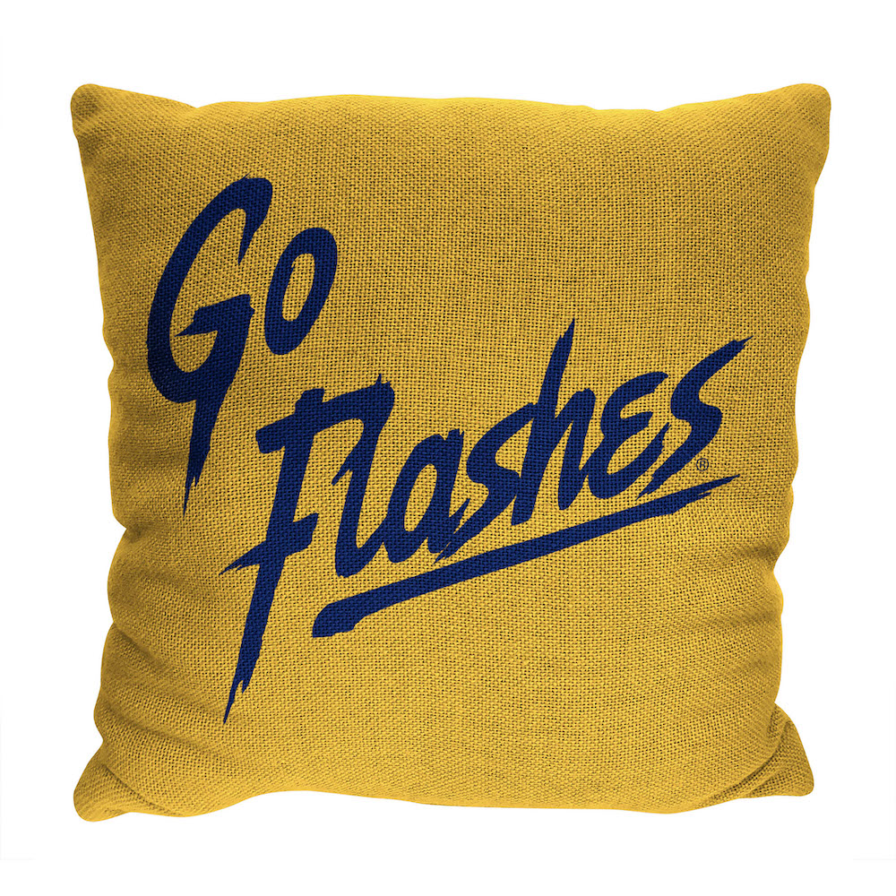 Kent State Golden Flashes Double Sided INVERT Woven Pillow