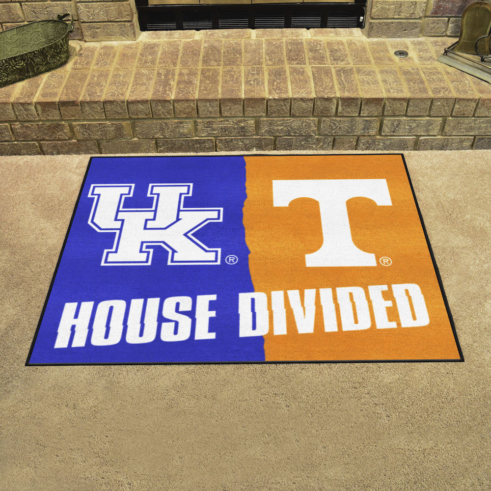 NCAA House Divided Rivalry Rug Kentucky Wildcats - Tennessee Volunteers