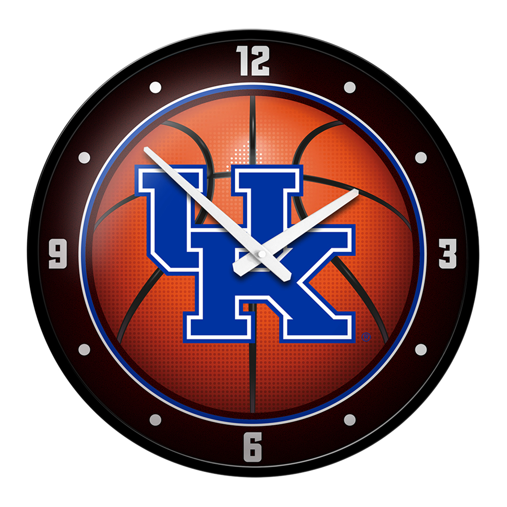 Kentucky Wildcats Modern Disc BASKETBALL Wall Clock