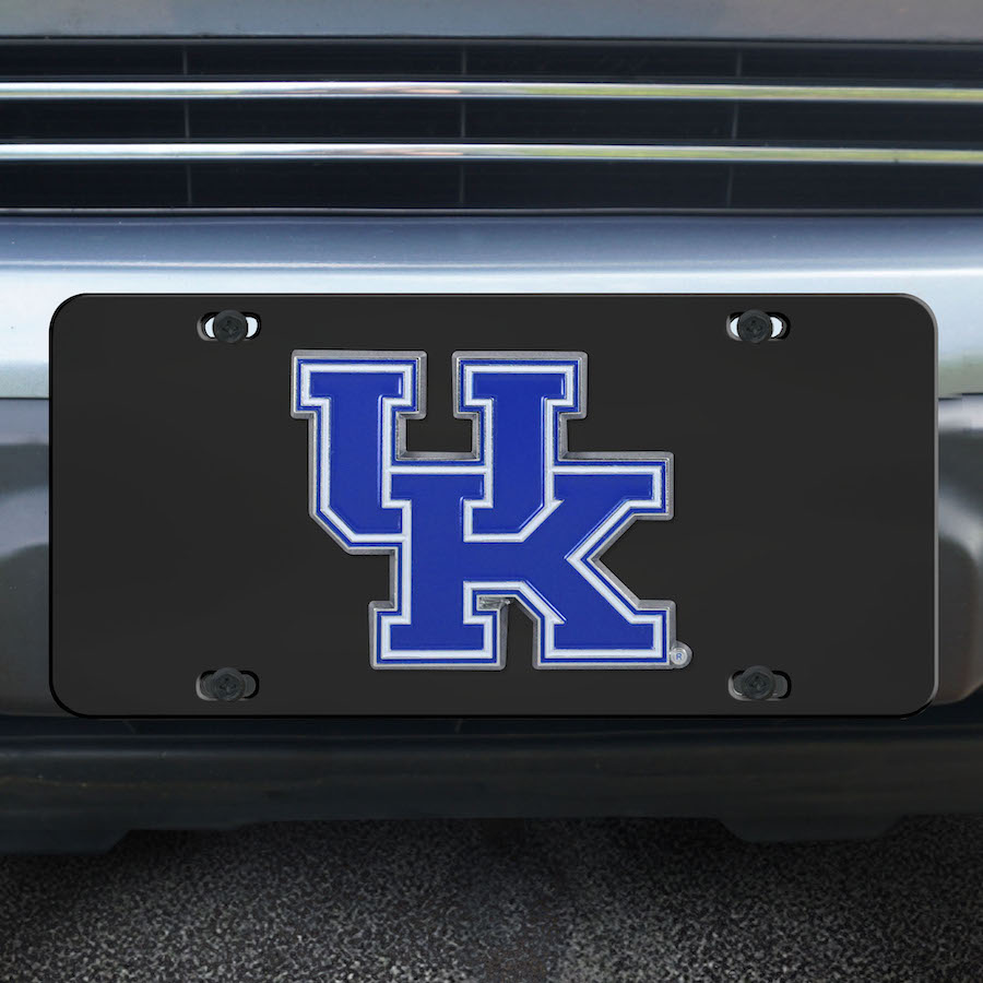 Kentucky Wildcats Black Die-cast License Plate