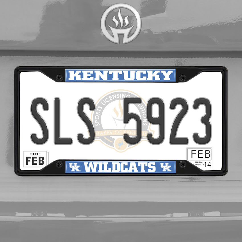 Kentucky Wildcats Black License Plate Frame