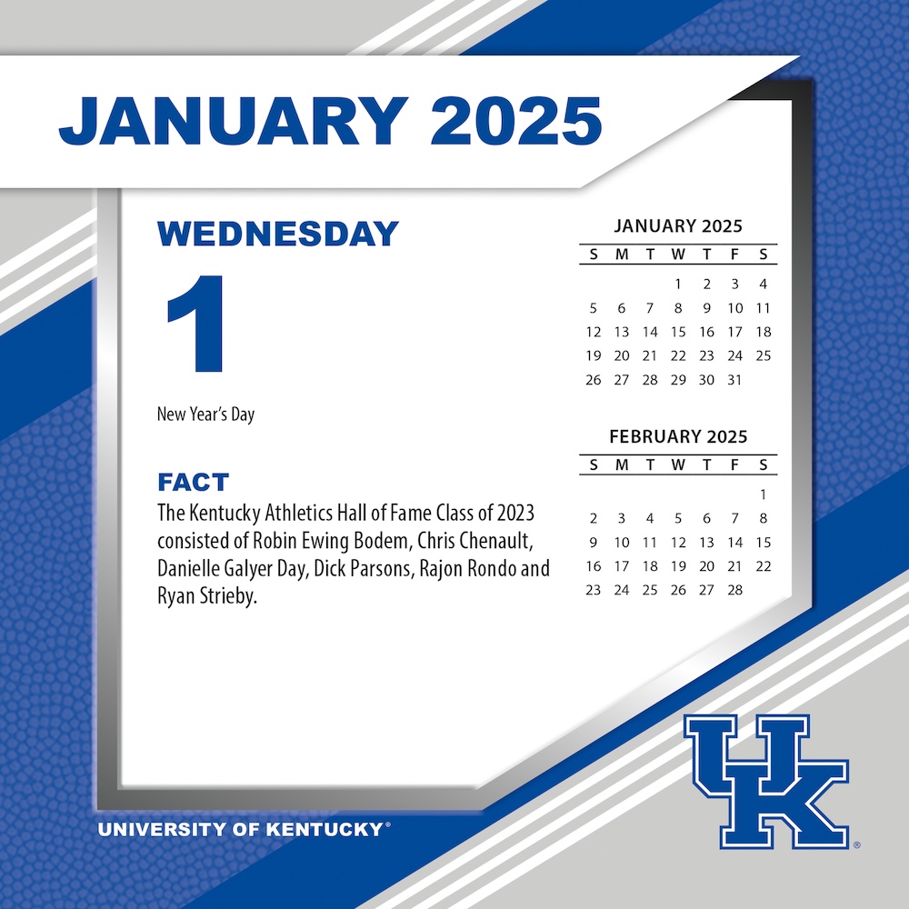 Kentucky Wildcats 2025 NCAA Page-A-Day Box Calendar