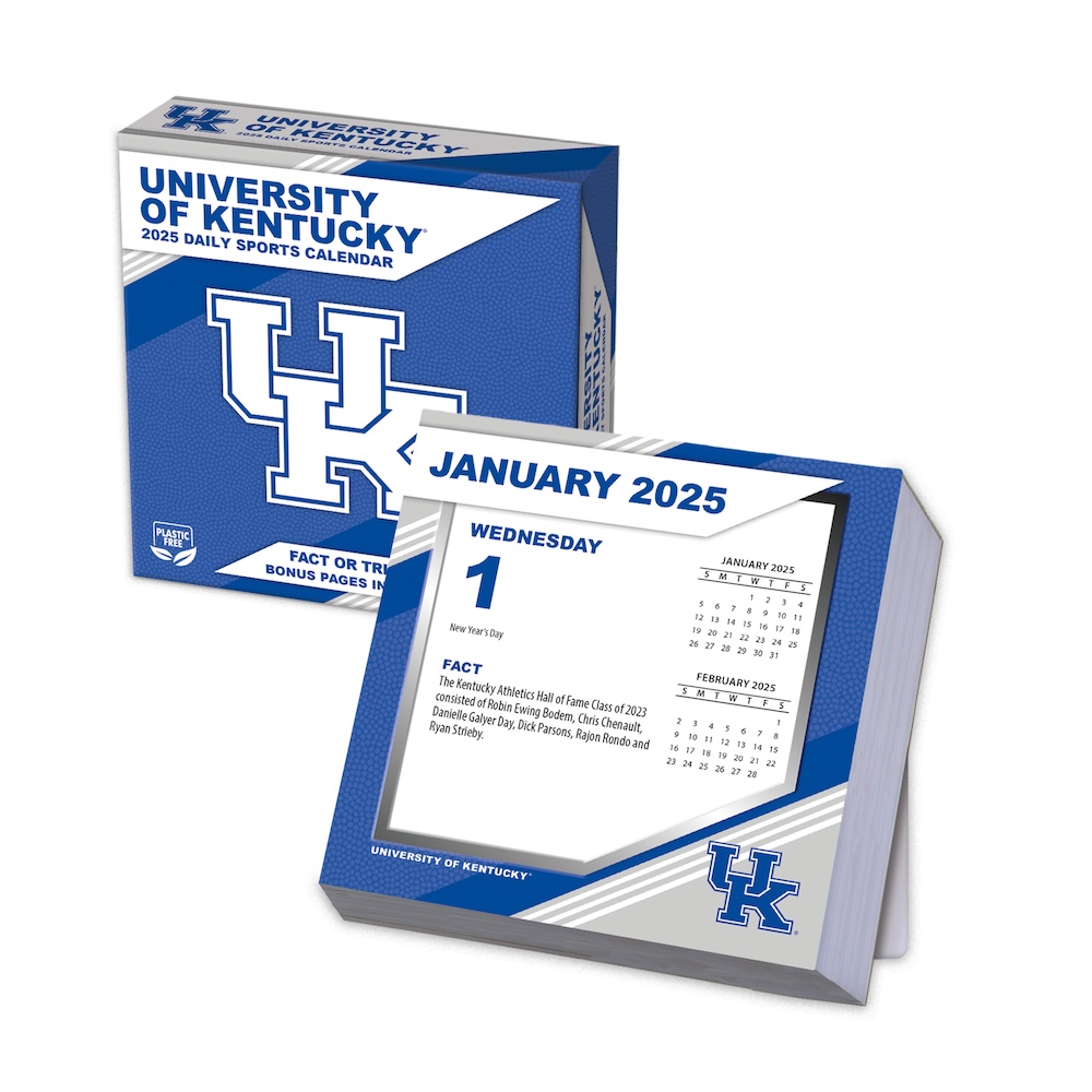 Kentucky Wildcats 2025 NCAA Page-A-Day Box Calendar