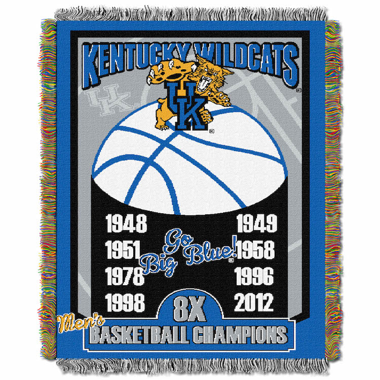 Kentucky Wildcats Commemorative Championship Tapestry Throw