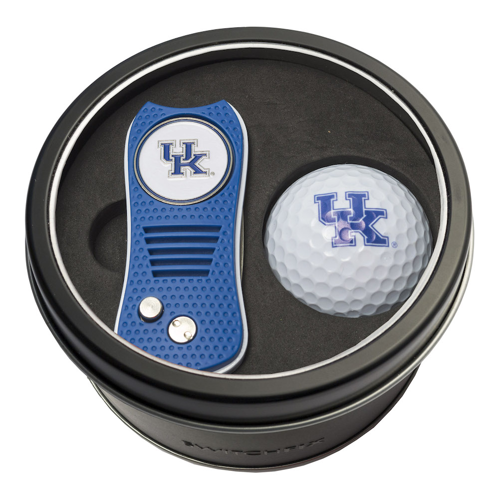 Kentucky Wildcats Switchblade Divot Tool and Golf Ball Gift Pack