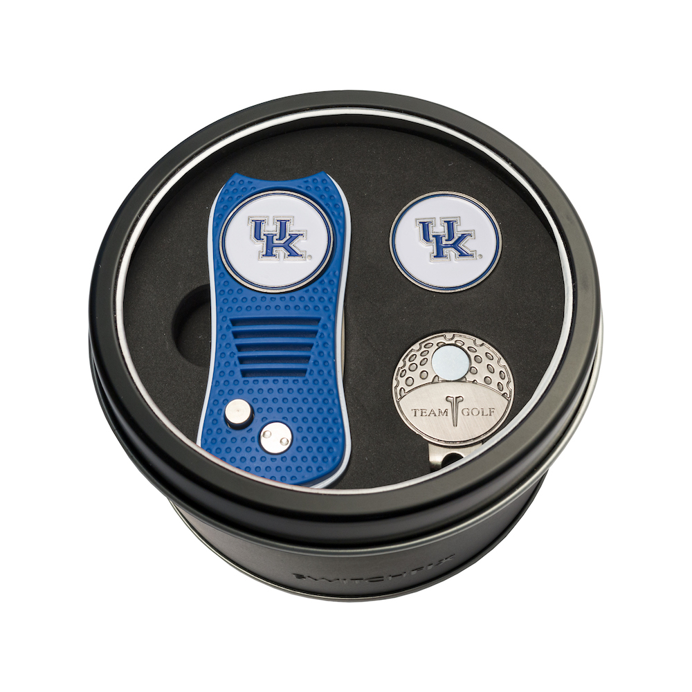 Kentucky Wildcats Switchblade Divot Tool Cap Clip and Ball Marker Gift Pack