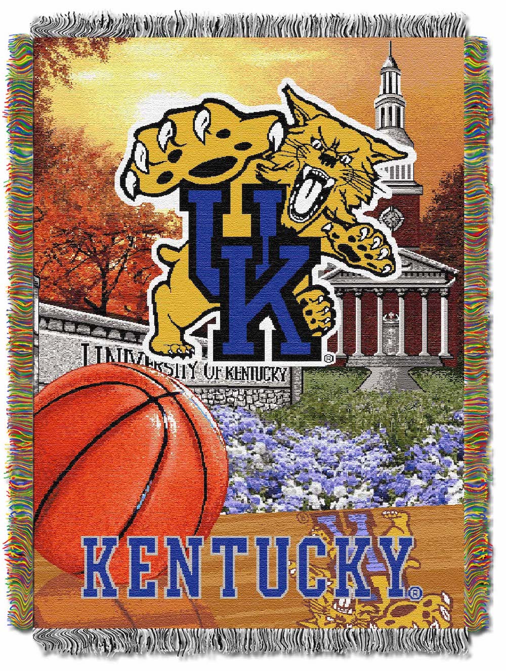 Kentucky Wildcats Home Field Advantage Series Tapestry Blanket 48 x 60