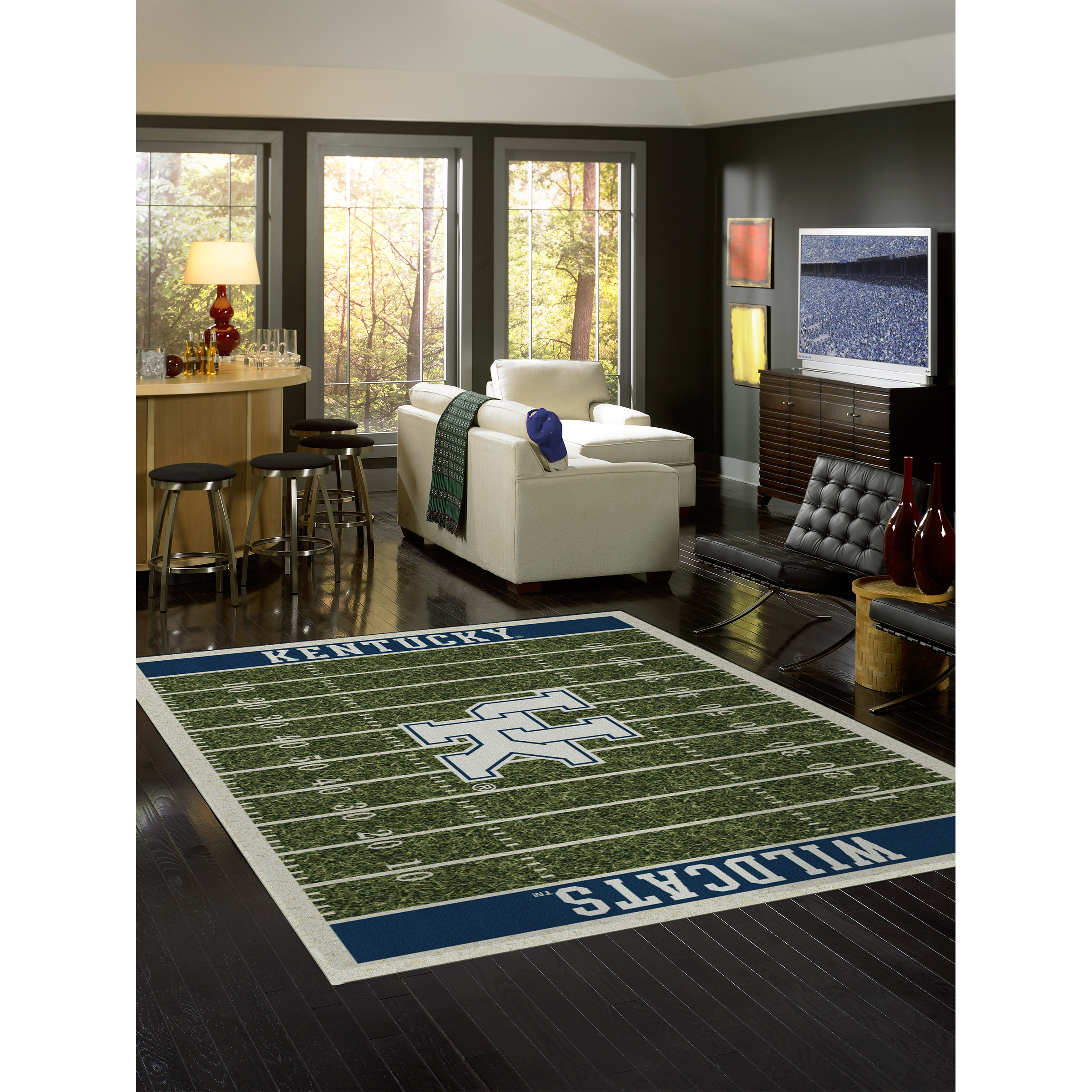 Kentucky Wildcats 6 X 8 HOMEFIELD Rug