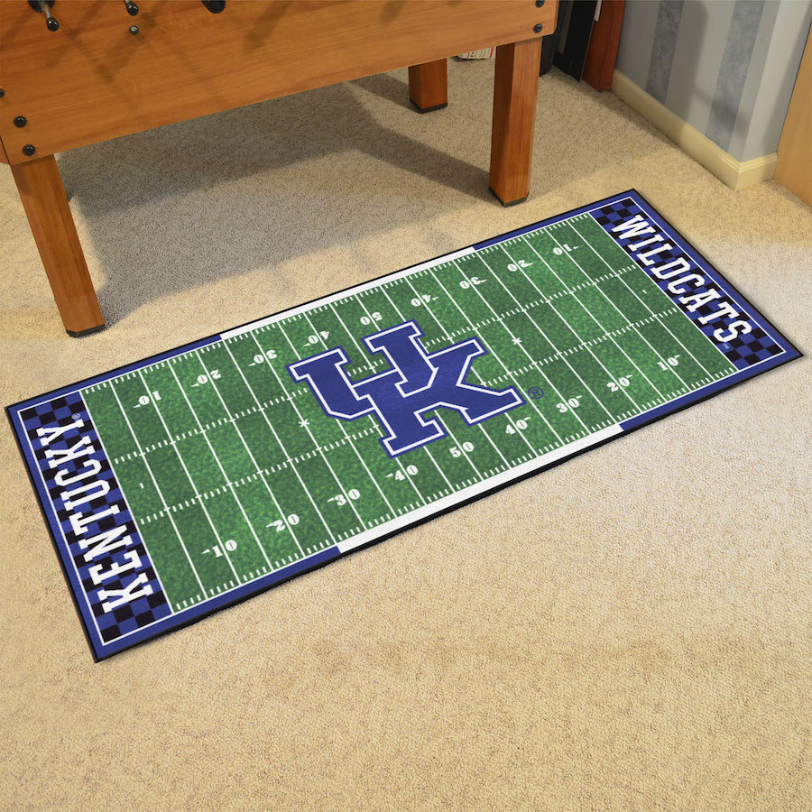 Kentucky Wildcats LOGO 30 x 72 Football Field Carpet Runner