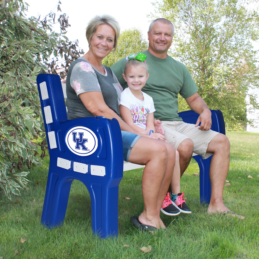 Kentucky Wildcats Park Bench