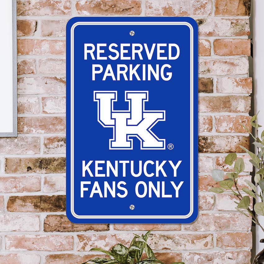 Kentucky Wildcats RESERVED Parking Sign