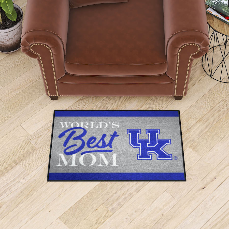 Kentucky Wildcats 20 x 30 WORLDS BEST MOM Floor Mat